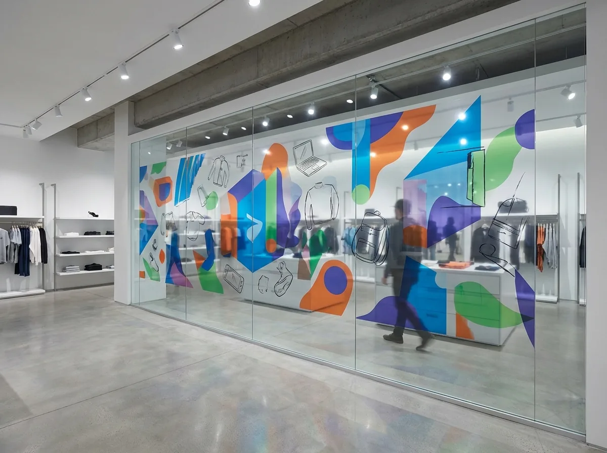 Retail wall print